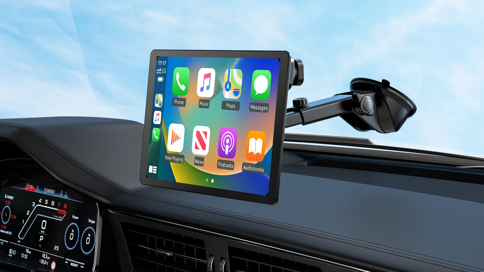 Mounts Securely to the Windshield