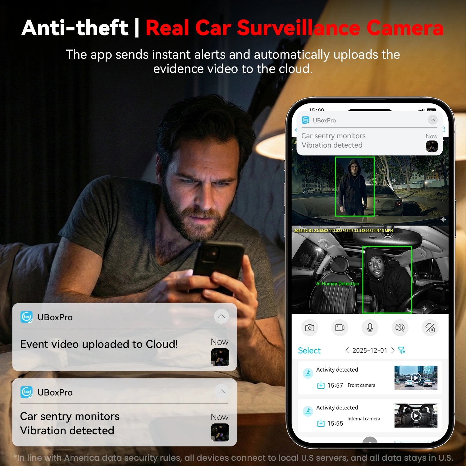 IIWEY 4G LTE Dash Cam with Live View, App Alerts & 24/7 Parking Security