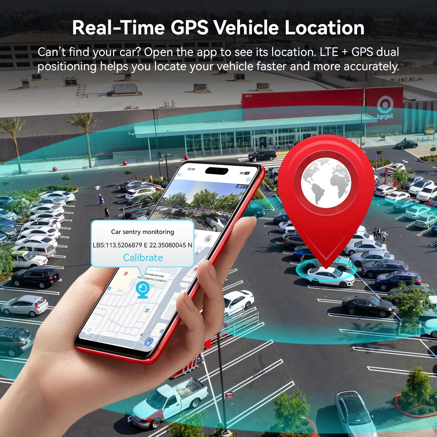 IIWEY 4G LTE Dash Cam with Live View, App Alerts & 24/7 Parking Security