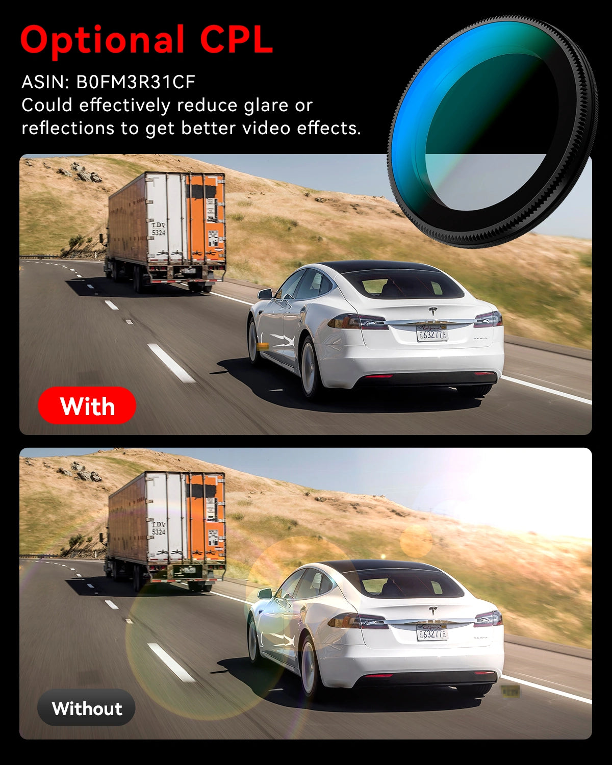 IIWEY Q7 Dual 4K Front and Rear Dash Cam with STARVIS, WiFi 6, GPS & 128GB SD Card