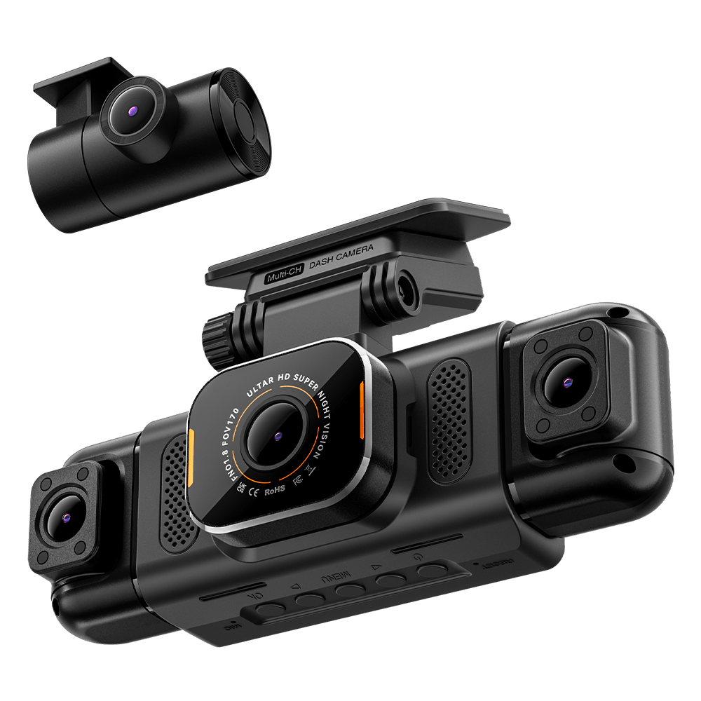 IIWEY N5 Pro 4K 4-Channel Dash Cam with 360° View, WiFi 6, GPS & Night Vision
