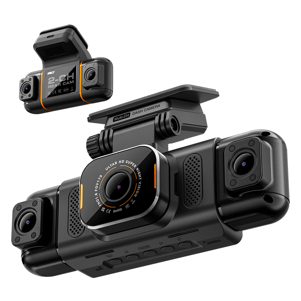 IIWEY N9 5-Channel Dash Cam with 360° View, WiFi 6, GPS & Free 128GB Card