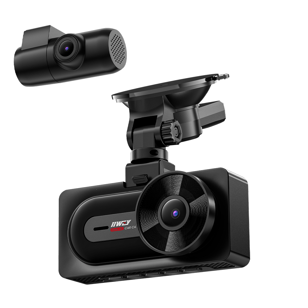 IIWEY Q7 Dual 4K Front and Rear Dash Cam with STARVIS, WiFi 6, GPS & 128GB SD Card